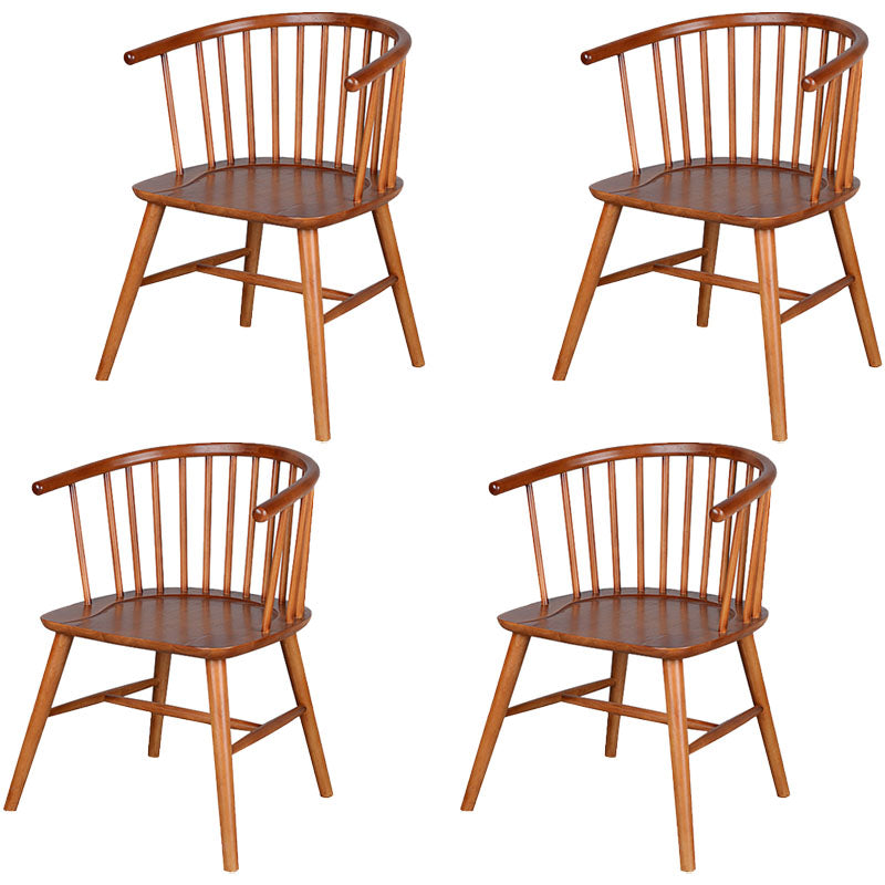 Silla trasera Windsor de estilo moderno, sillones de comedor con patas de madera para cocina