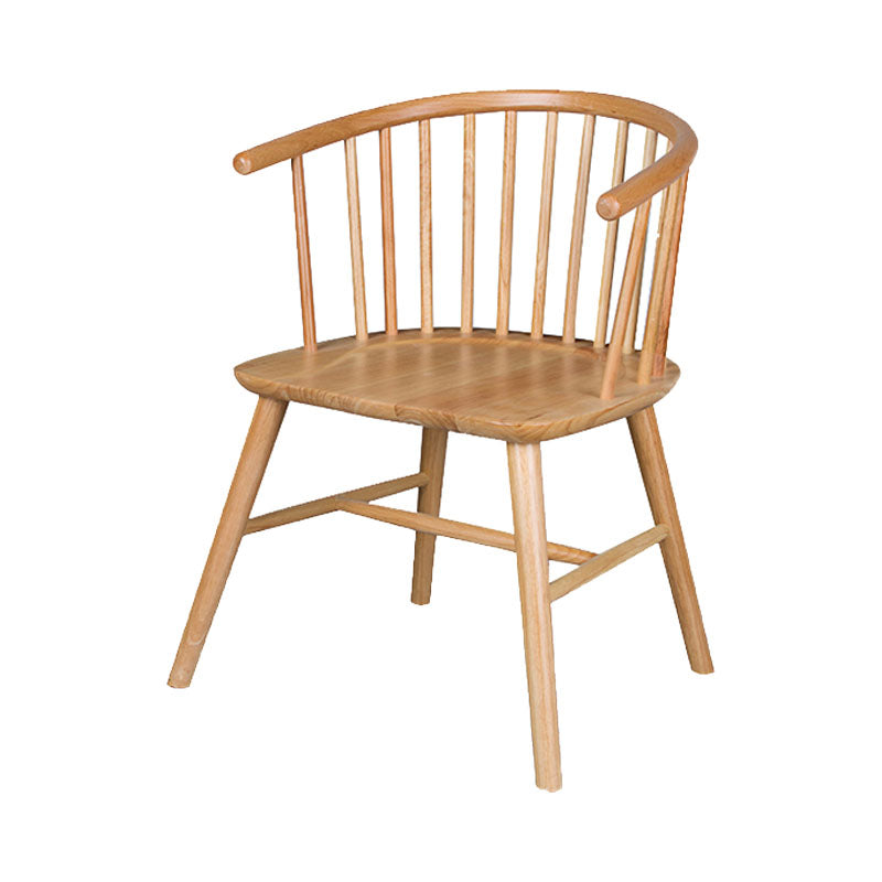 Silla trasera Windsor de estilo moderno, sillones de comedor con patas de madera para cocina
