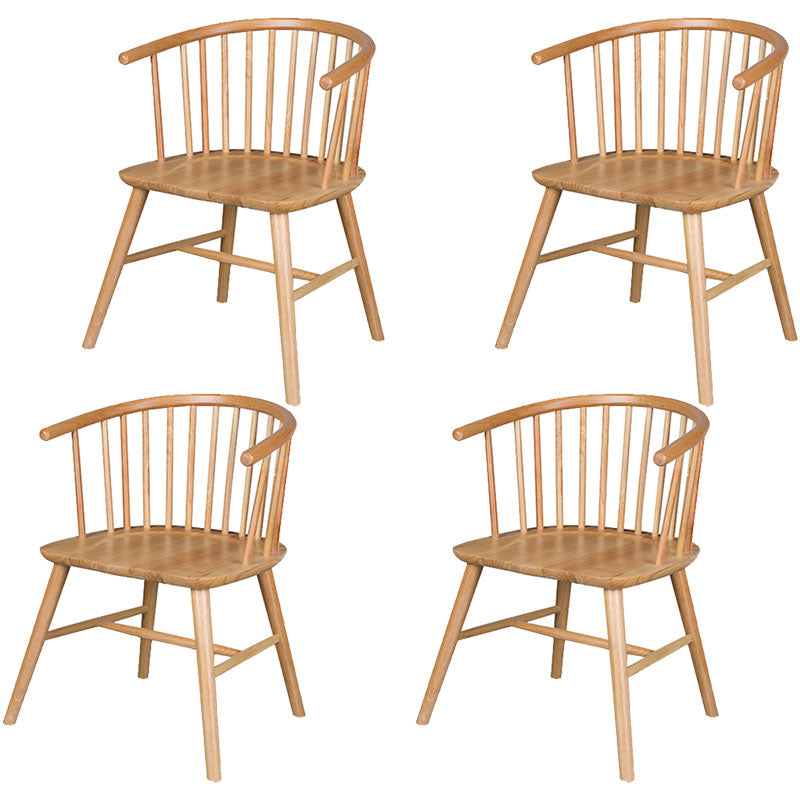 Silla trasera Windsor de estilo moderno, sillones de comedor con patas de madera para cocina