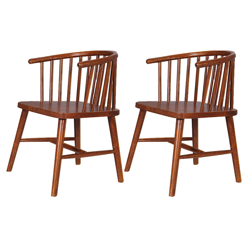 Silla trasera Windsor de estilo moderno, sillones de comedor con patas de madera para cocina