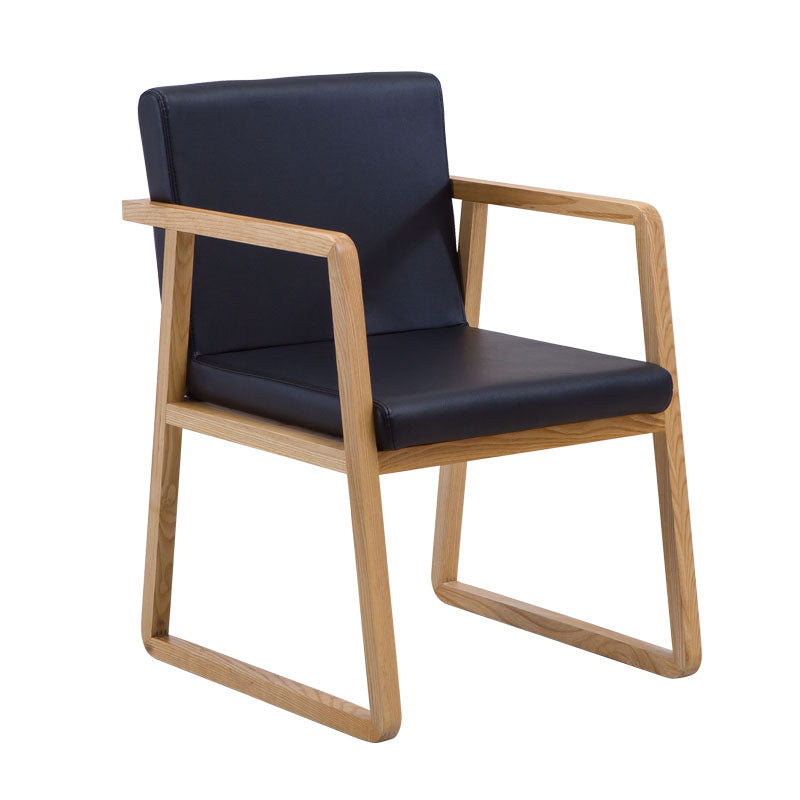 Sillas de estilo moderno sillón de comedor con patas de madera para cocina