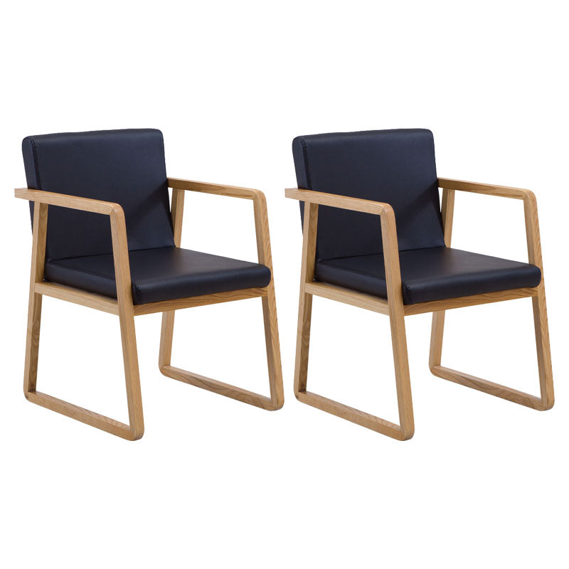 Sillas de estilo moderno sillón de comedor con patas de madera para cocina