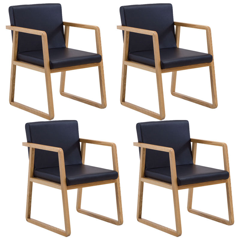 Sillas de estilo moderno sillón de comedor con patas de madera para cocina