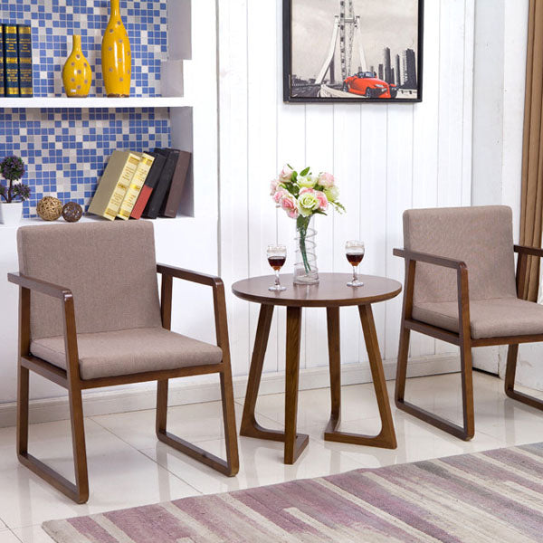 Sillas de estilo moderno sillón de comedor con patas de madera para cocina