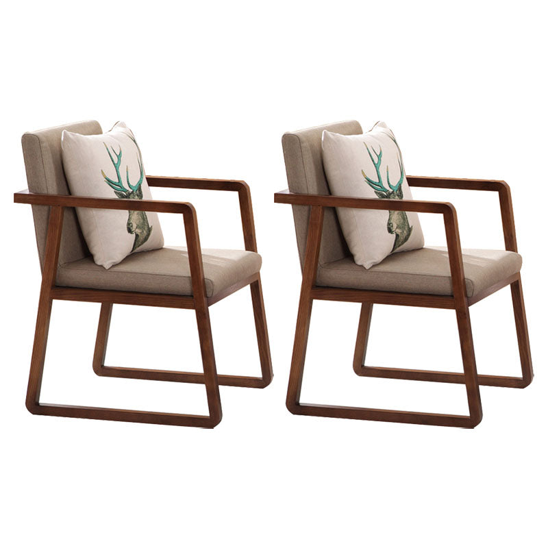 Sillas de estilo moderno sillón de comedor con patas de madera para cocina