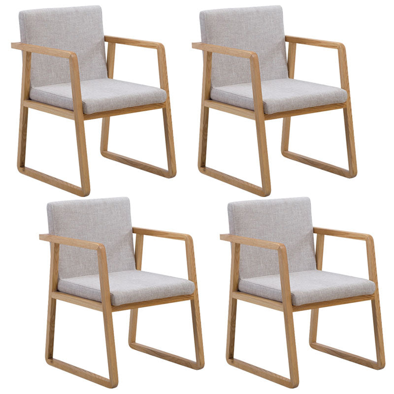 Sillas de estilo moderno sillón de comedor con patas de madera para cocina
