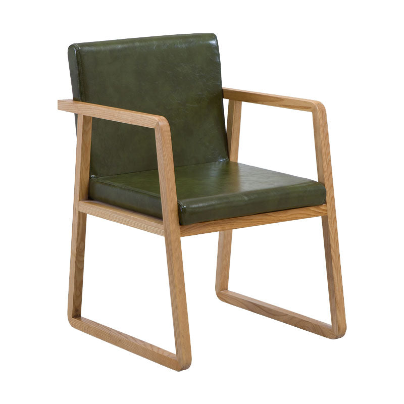 Sillas de estilo moderno sillón de comedor con patas de madera para cocina