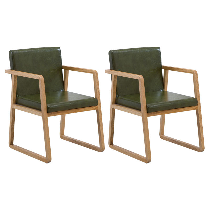 Sillas de estilo moderno sillón de comedor con patas de madera para cocina
