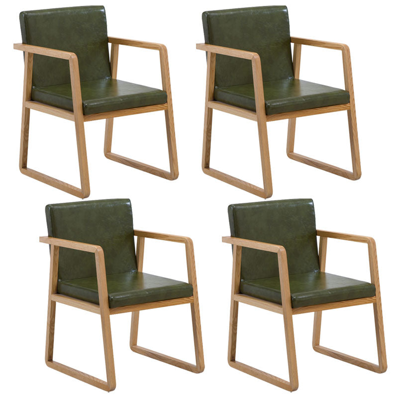 Sillas de estilo moderno sillón de comedor con patas de madera para cocina