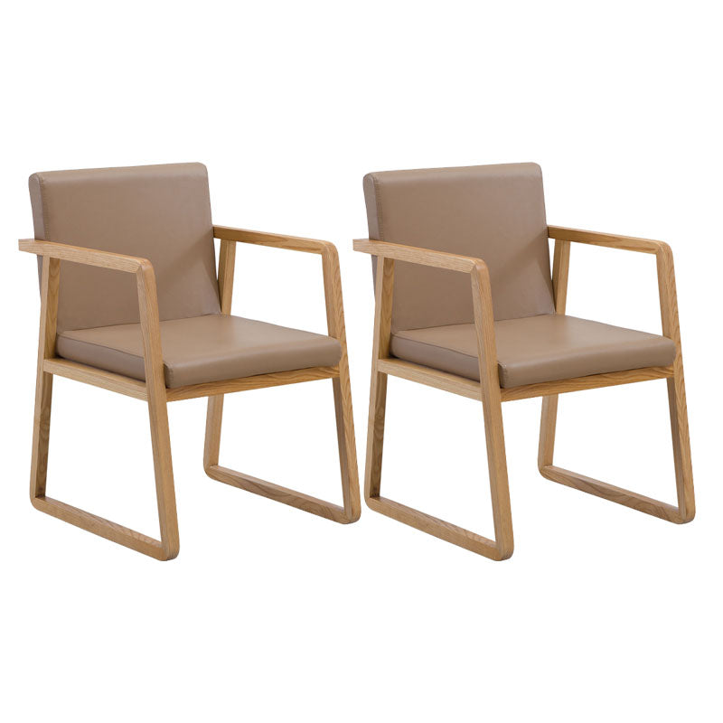 Sillas de estilo moderno sillón de comedor con patas de madera para cocina