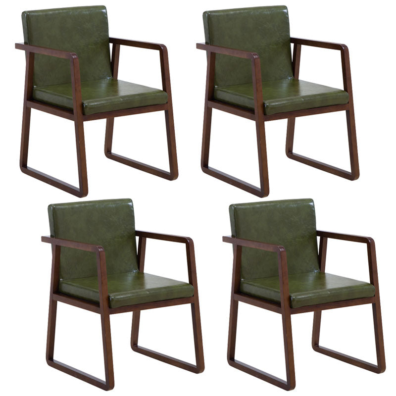 Sillas de estilo moderno sillón de comedor con patas de madera para cocina