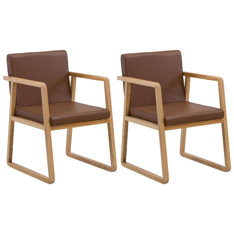 Sillas de estilo moderno sillón de comedor con patas de madera para cocina