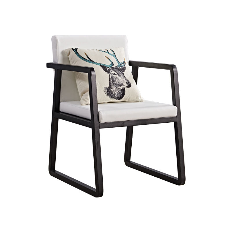 Sillas de estilo moderno sillón de comedor con patas de madera para cocina