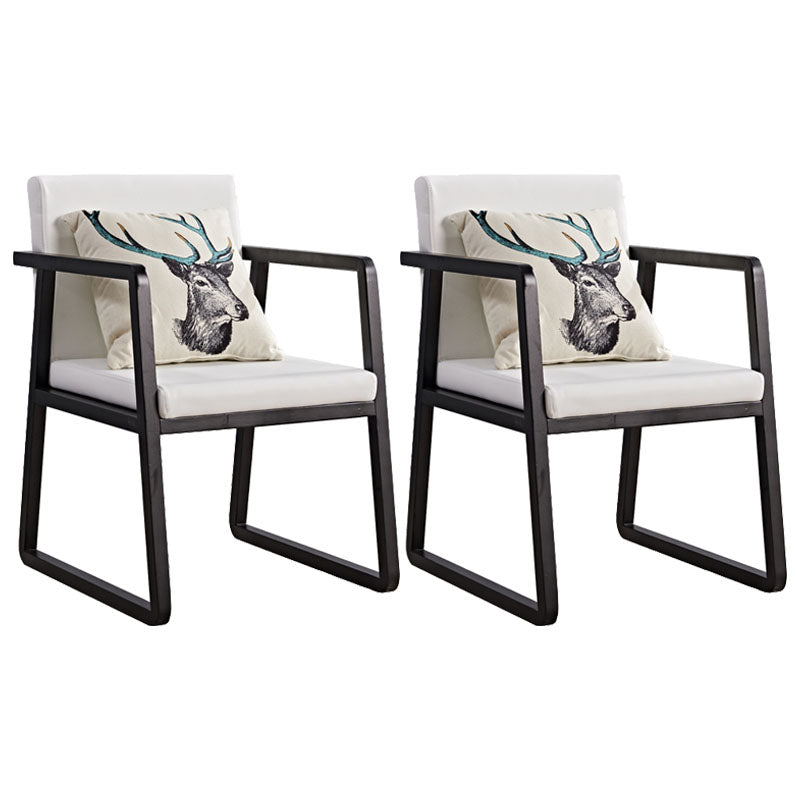 Sillas de estilo moderno sillón de comedor con patas de madera para cocina
