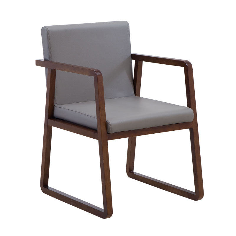 Sillas de estilo moderno sillón de comedor con patas de madera para cocina
