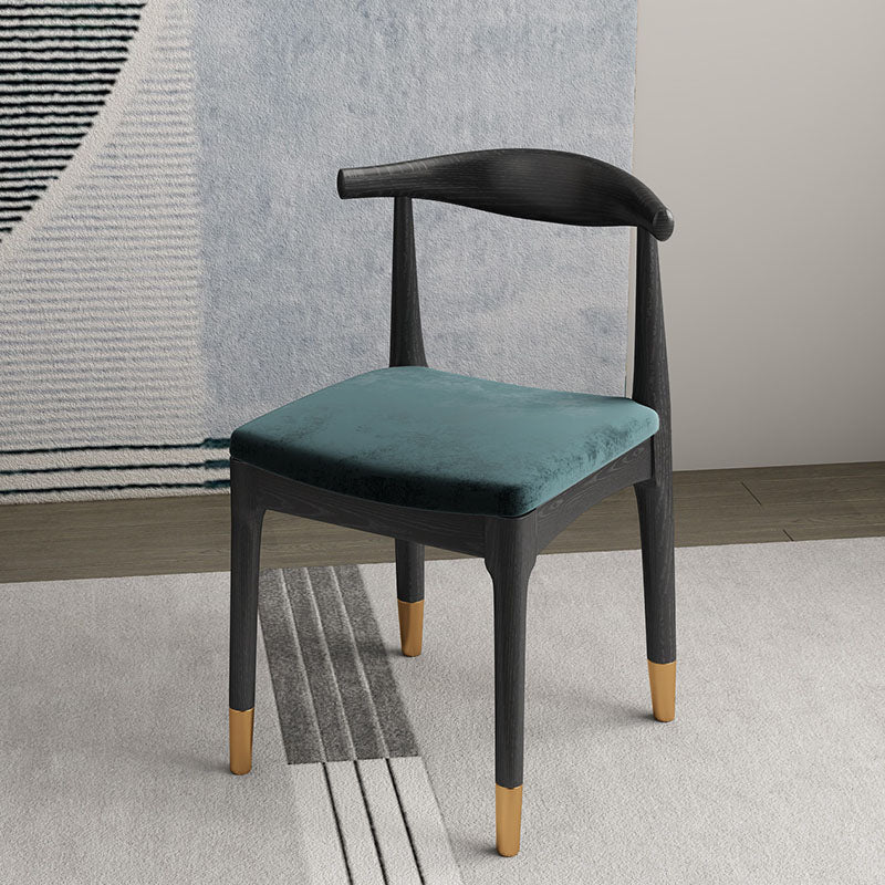 Silla lateral industrial con respaldo abierto para cocina, sillas laterales de comedor de madera