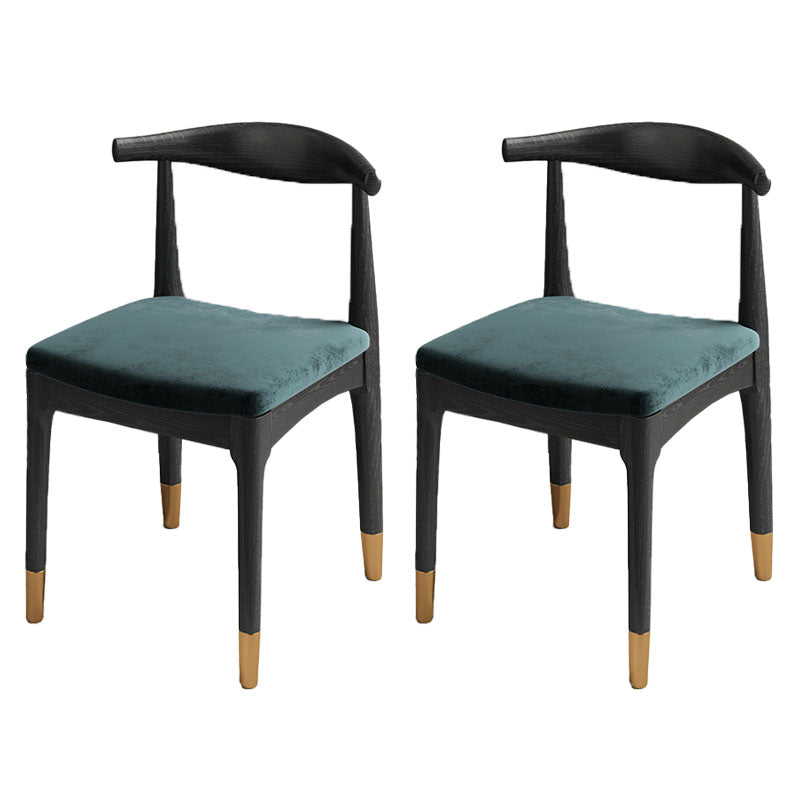 Silla lateral industrial con respaldo abierto para cocina, sillas laterales de comedor de madera