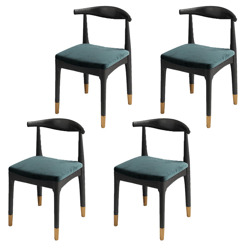 Silla lateral industrial con respaldo abierto para cocina, sillas laterales de comedor de madera