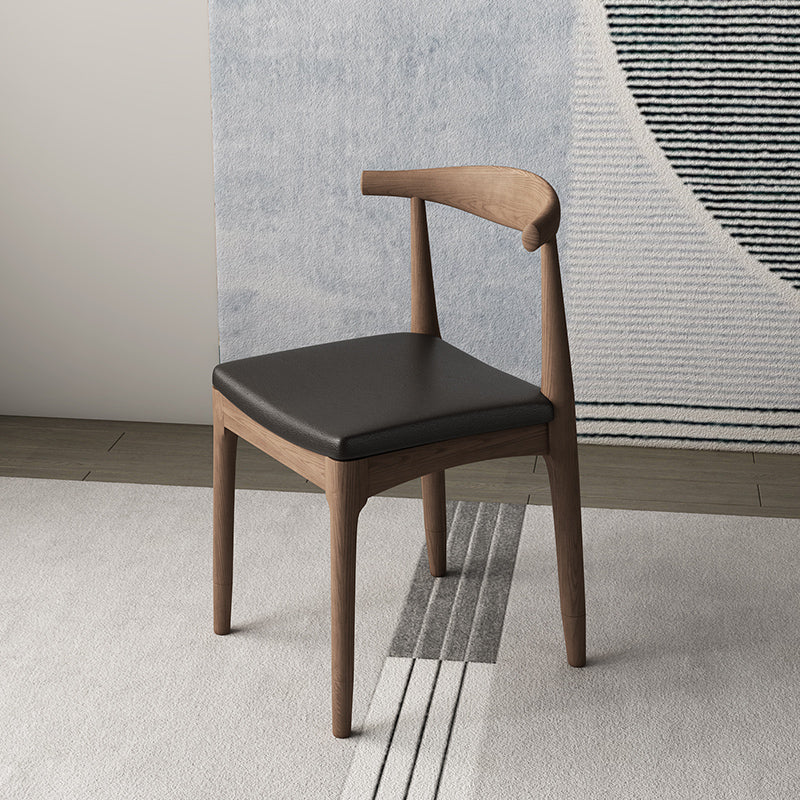 Silla lateral industrial con respaldo abierto para cocina, sillas laterales de comedor de madera