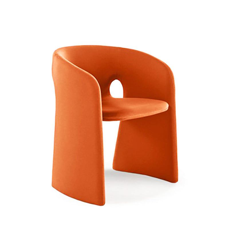 Silla de comedor con respaldo sólido y acabado mate, sillón de terciopelo para cafetería, estilo diseñador