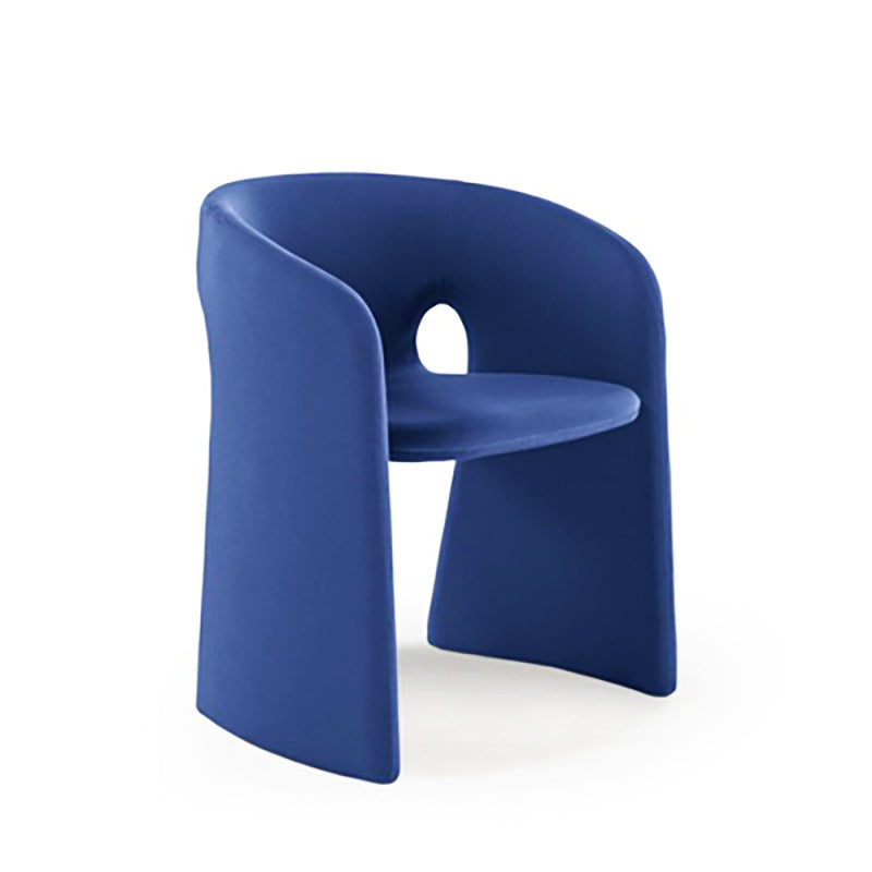 Silla de comedor con respaldo sólido y acabado mate, sillón de terciopelo para cafetería, estilo diseñador