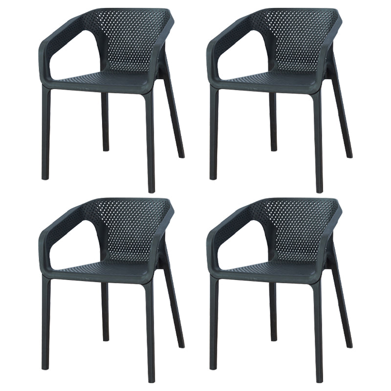 Sillas apilables de estilo moderno, sillones de comedor con patas de plástico para cocina