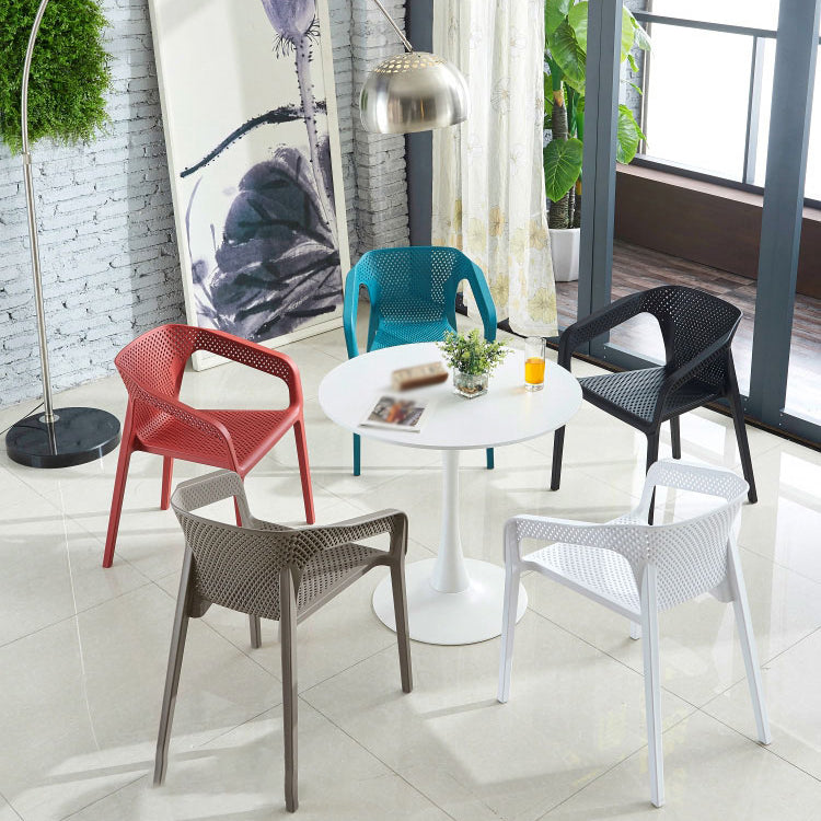 Sillas apilables de estilo moderno, sillones de comedor con patas de plástico para cocina