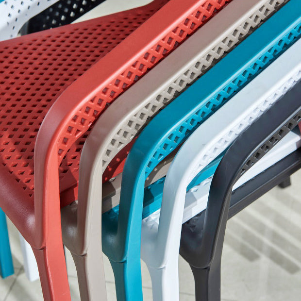 Sillas apilables de estilo moderno, sillones de comedor con patas de plástico para cocina