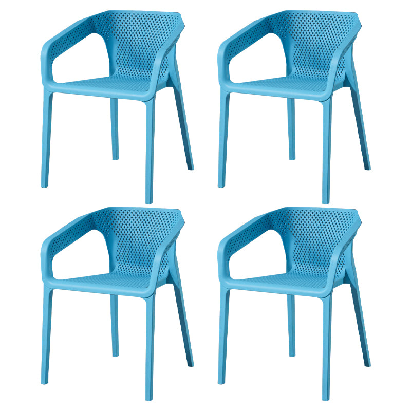 Sillas apilables de estilo moderno, sillones de comedor con patas de plástico para cocina