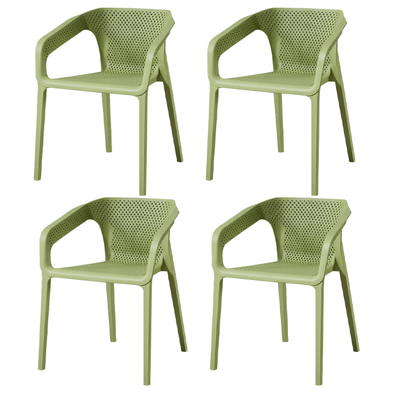 Sillas apilables de estilo moderno, sillones de comedor con patas de plástico para cocina