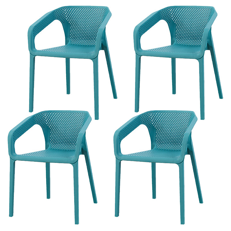 Sillas apilables de estilo moderno, sillones de comedor con patas de plástico para cocina
