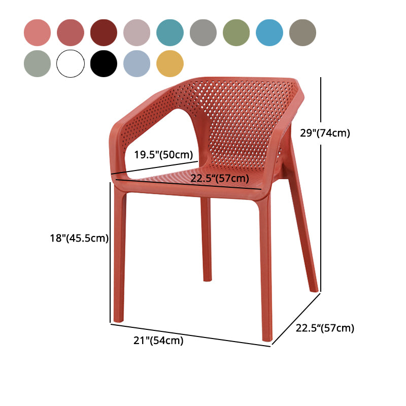 Sillas apilables de estilo moderno, sillones de comedor con patas de plástico para cocina