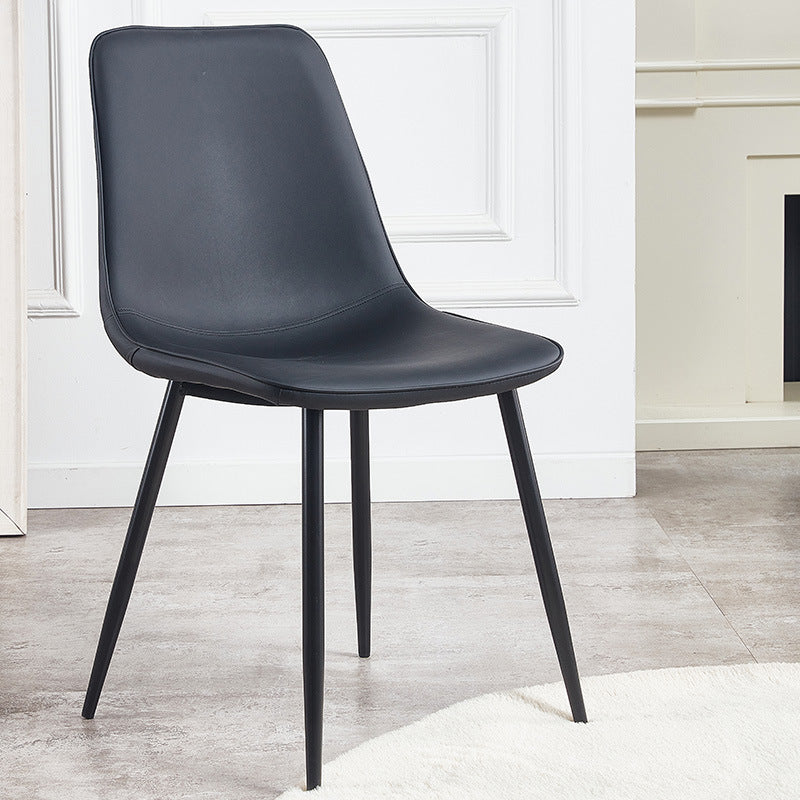 Sedie da cucina in stile moderno sedia da pranzo a bracciole con gambe metalliche