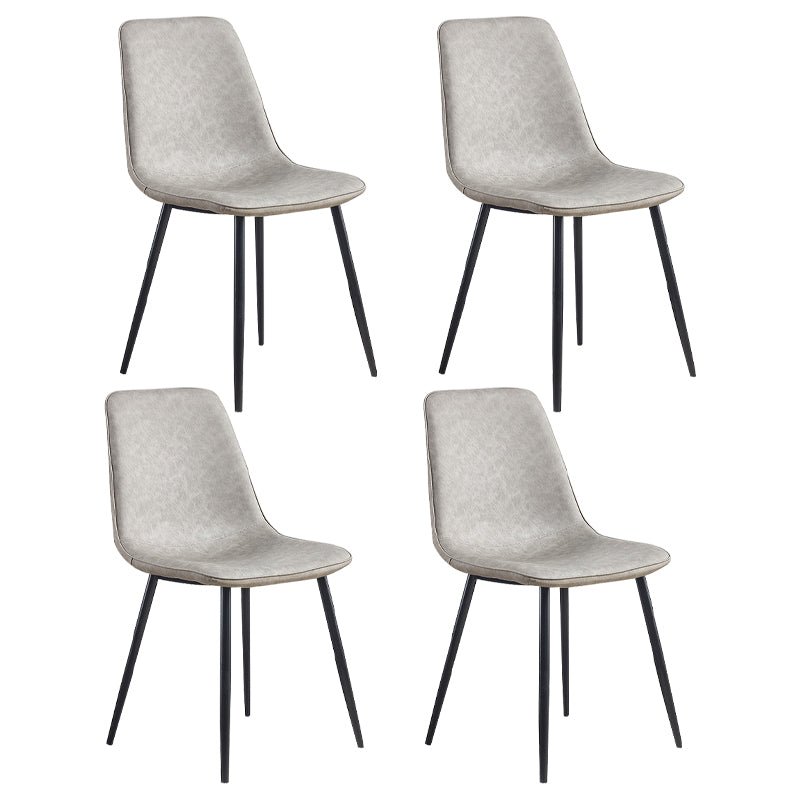 Sedie da cucina in stile moderno sedia da pranzo a bracciole con gambe metalliche