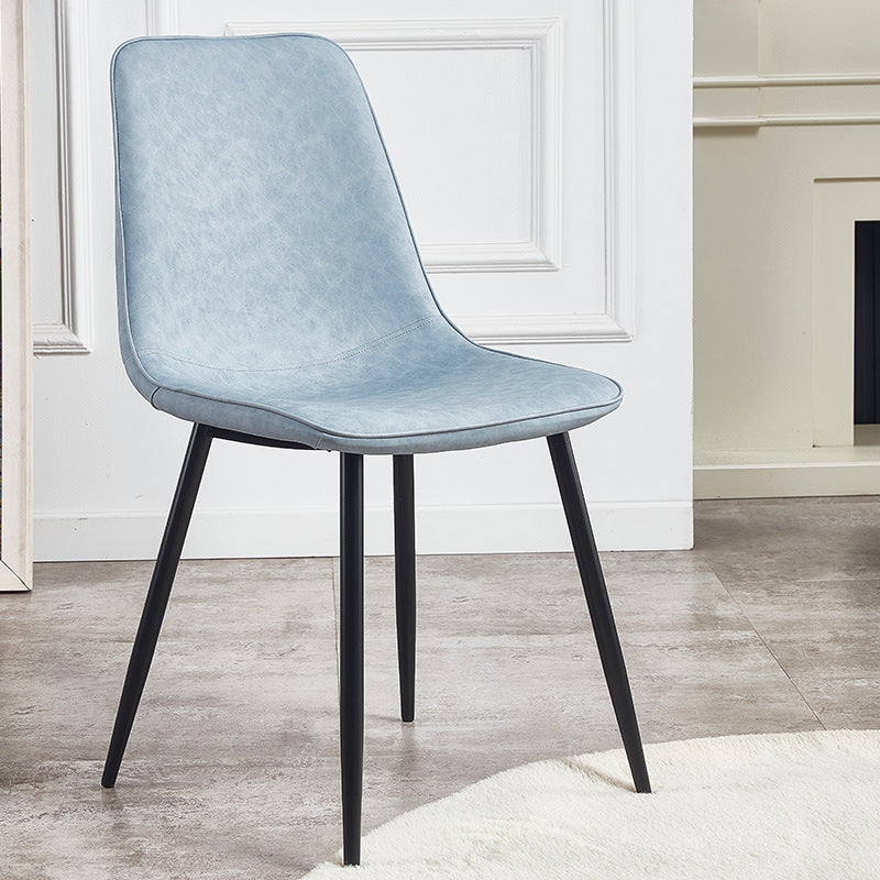Sedie da cucina in stile moderno sedia da pranzo a bracciole con gambe metalliche