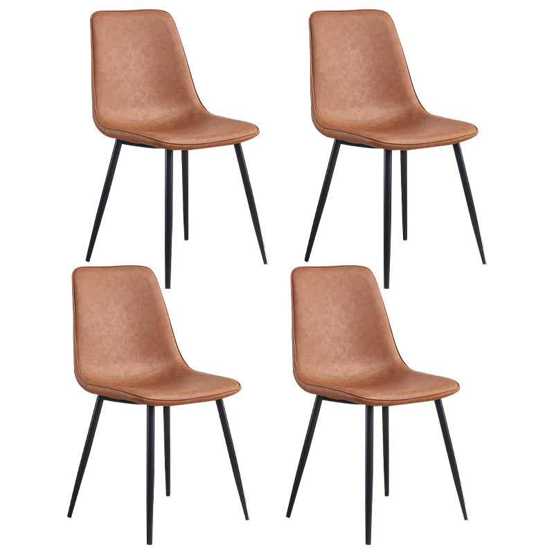Sedie da cucina in stile moderno sedia da pranzo a bracciole con gambe metalliche
