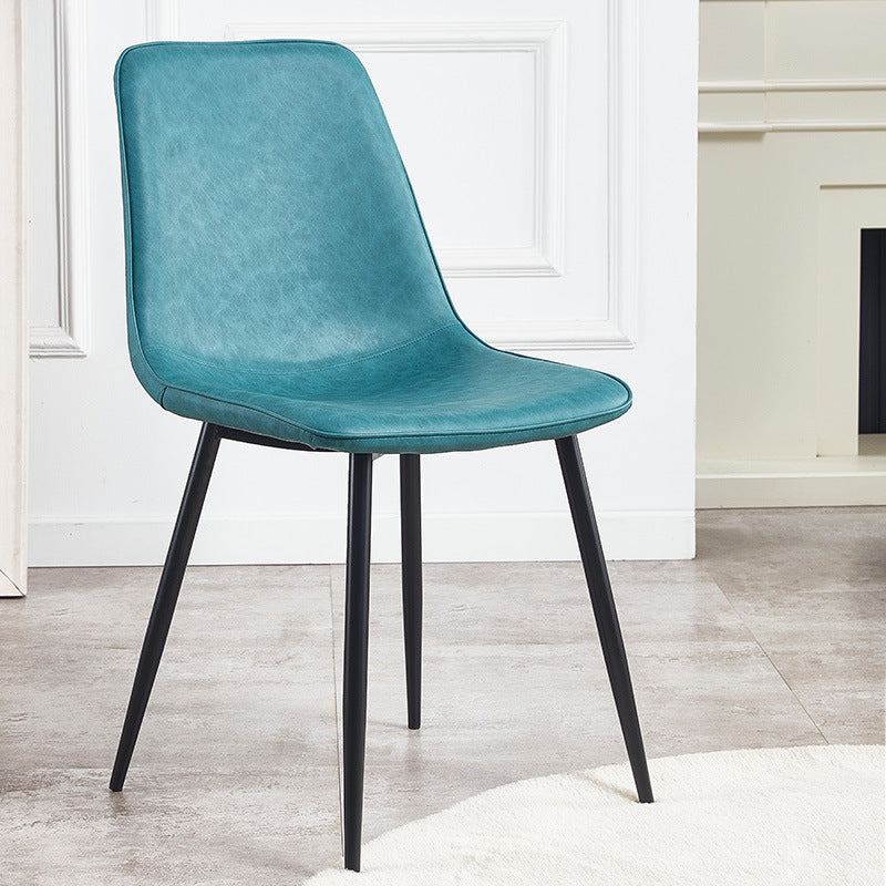 Sedie da cucina in stile moderno sedia da pranzo a bracciole con gambe metalliche