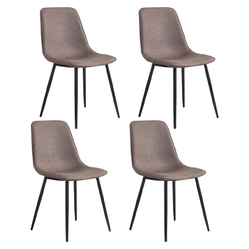 Sedie da cucina in stile moderno sedia da pranzo a bracciole con gambe metalliche