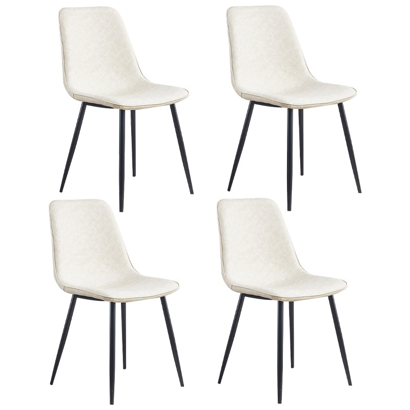 Sedie da cucina in stile moderno sedia da pranzo a bracciole con gambe metalliche