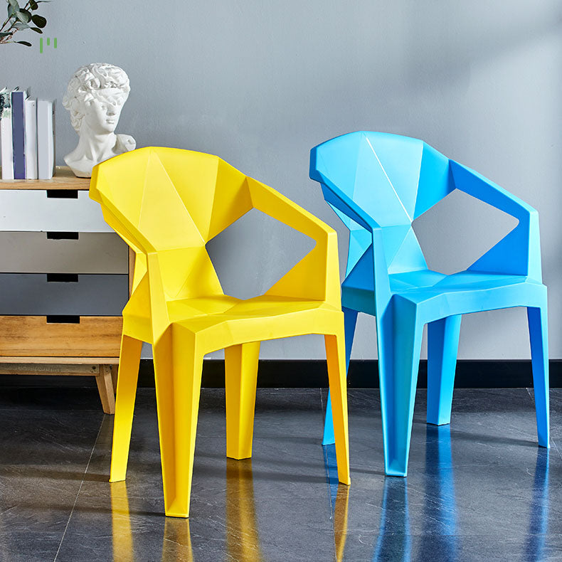 Sillas apilables de estilo moderno, sillón de comedor con patas de plástico para cocina
