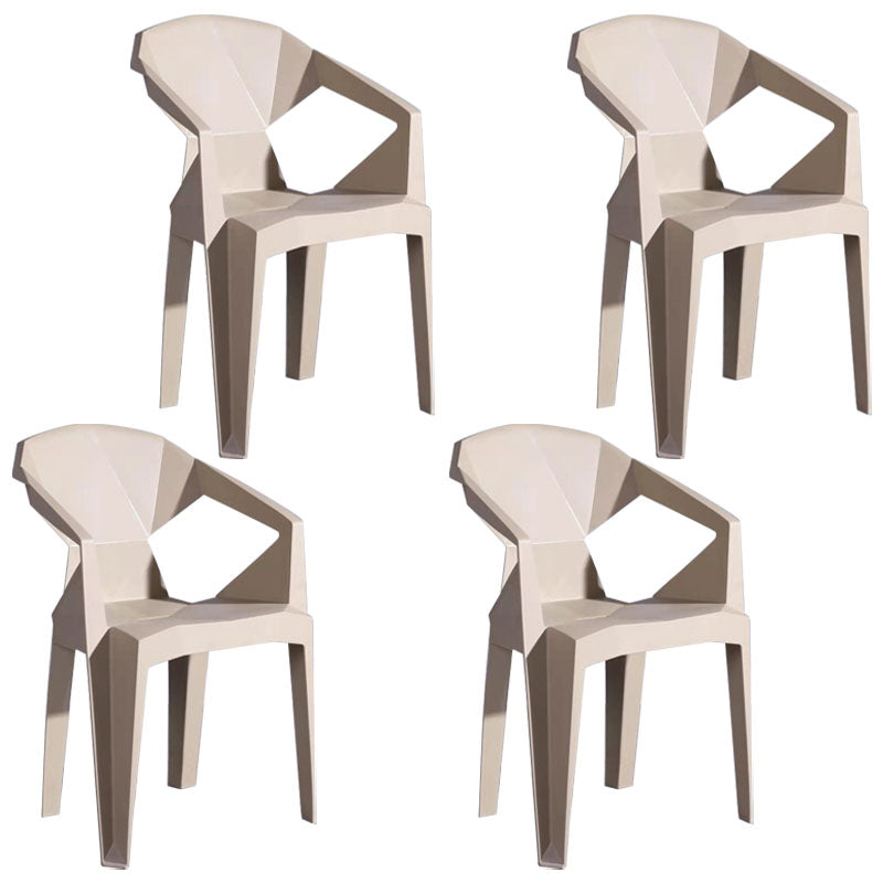 Sillas apilables de estilo moderno, sillón de comedor con patas de plástico para cocina