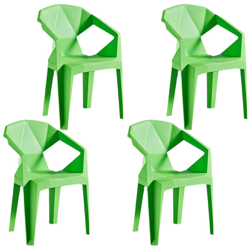 Sillas apilables de estilo moderno, sillón de comedor con patas de plástico para cocina