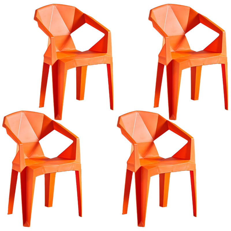 Sillas apilables de estilo moderno, sillón de comedor con patas de plástico para cocina