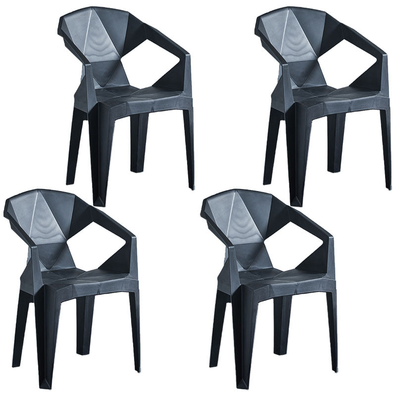 Sillas apilables de estilo moderno, sillón de comedor con patas de plástico para cocina