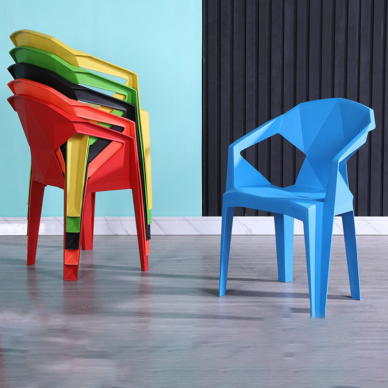 Sillas apilables de estilo moderno, sillón de comedor con patas de plástico para cocina