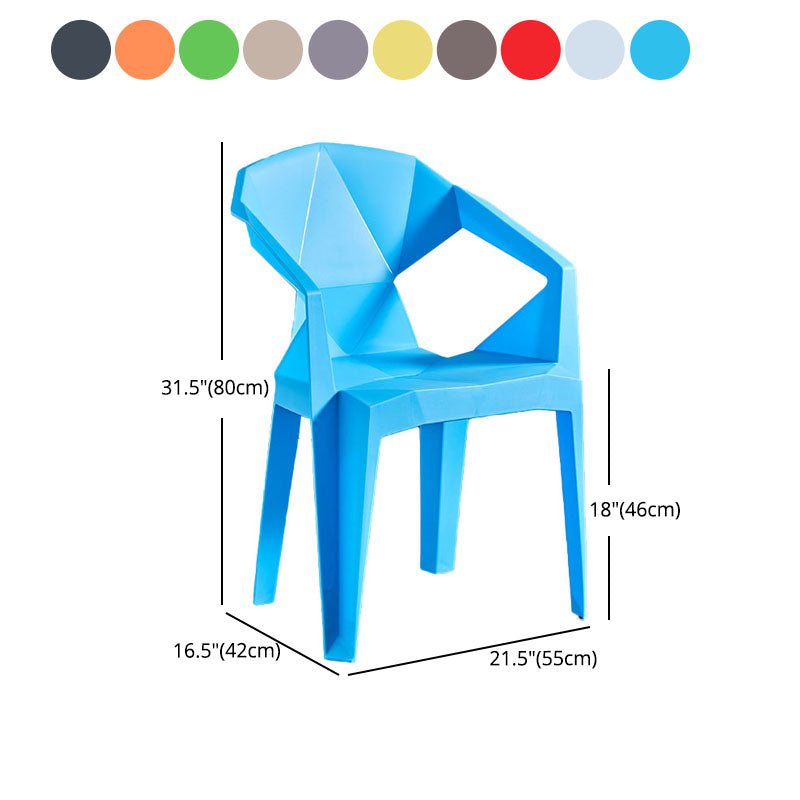 Sillas apilables de estilo moderno, sillón de comedor con patas de plástico para cocina