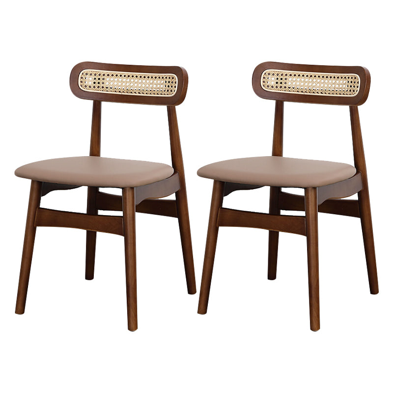 Silla lateral de madera tradicional para comedor, cocina, silla con respaldo abierto
