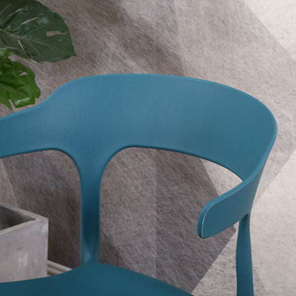 Sedie moderne impilabili sedie senza braccio con gambe di plastica per cucina