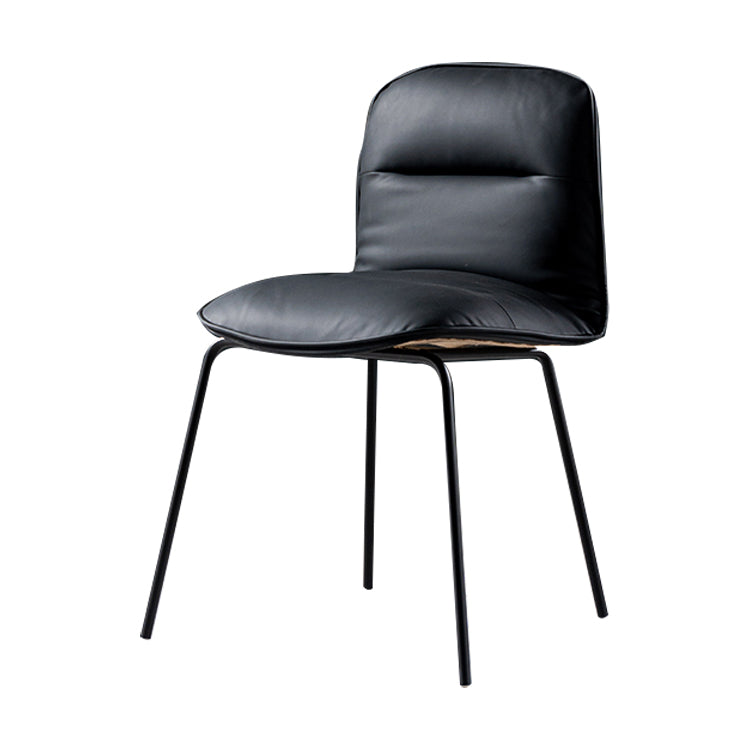 Silla de cocina de estilo moderno, sillas sin brazos con patas de metal
