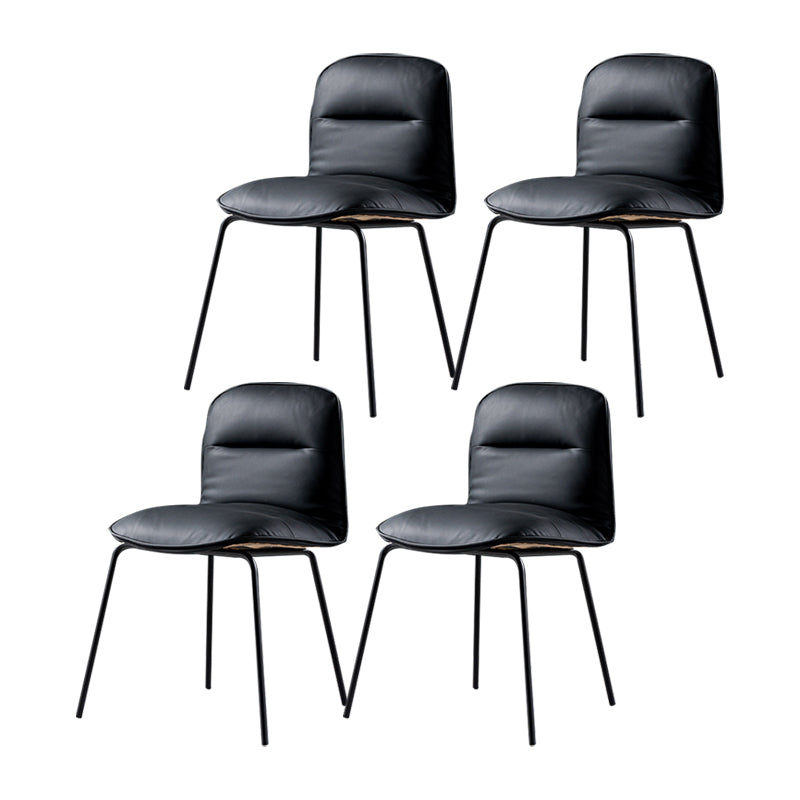 Silla de cocina de estilo moderno, sillas sin brazos con patas de metal